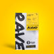 Coffee package with '1% for the Plane' branding on a yellow background