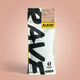 1kg Coffee bag labeled 'Cold Brew' with Rave branding and text on a muted peach background
