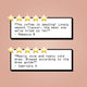 Two customer review cards with five gold star ratings on a muted peach background. The top card reads, 'The coffee is amazing! Lovely smooth flavour, the best one we've tried so far!' - Rebecca B.