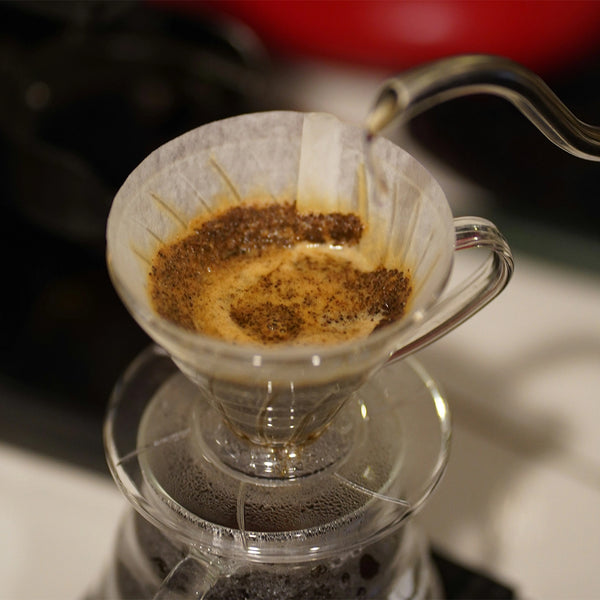 in use lifestyle Image of Hario V60 Clear Size 01 