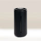 A black Timemore French Press U cafetiere made of borosilicate glass with a stainless steel plunger and filter.