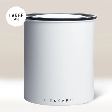 White Airscape Coffee Storage Container