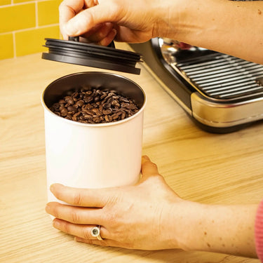White Airscape Coffee Storage Container