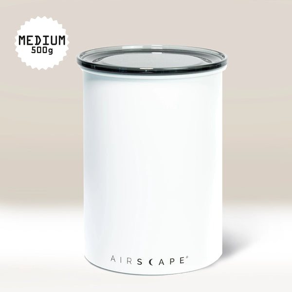 White Airscape Coffee Storage Container