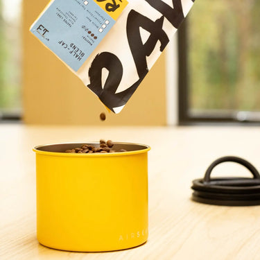 Yellow Airscape Coffee Storage Container